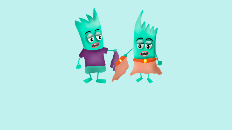 Kleidertausch im Innenhof